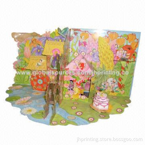 OEM Children's Pop-up Book, Die-cut into Different Shapes, OEM Orders are Welcome